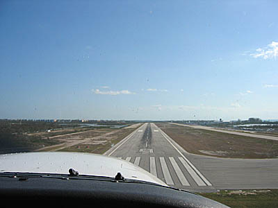 Short final to the Keys