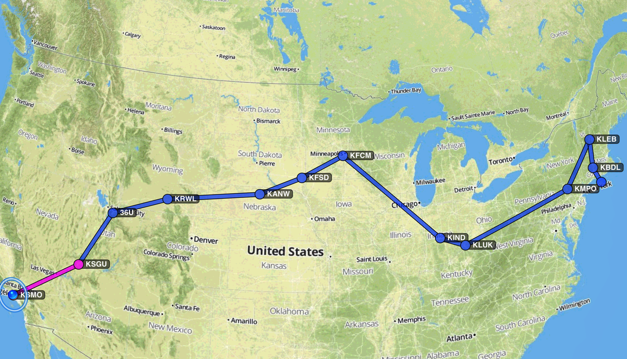August 2012 Eastbound