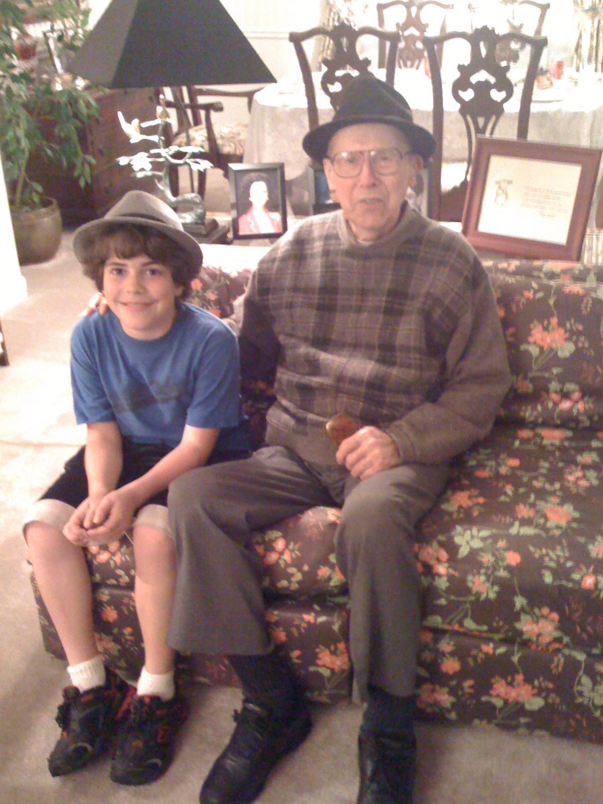 Eighty-five years of age difference between fedora wearers