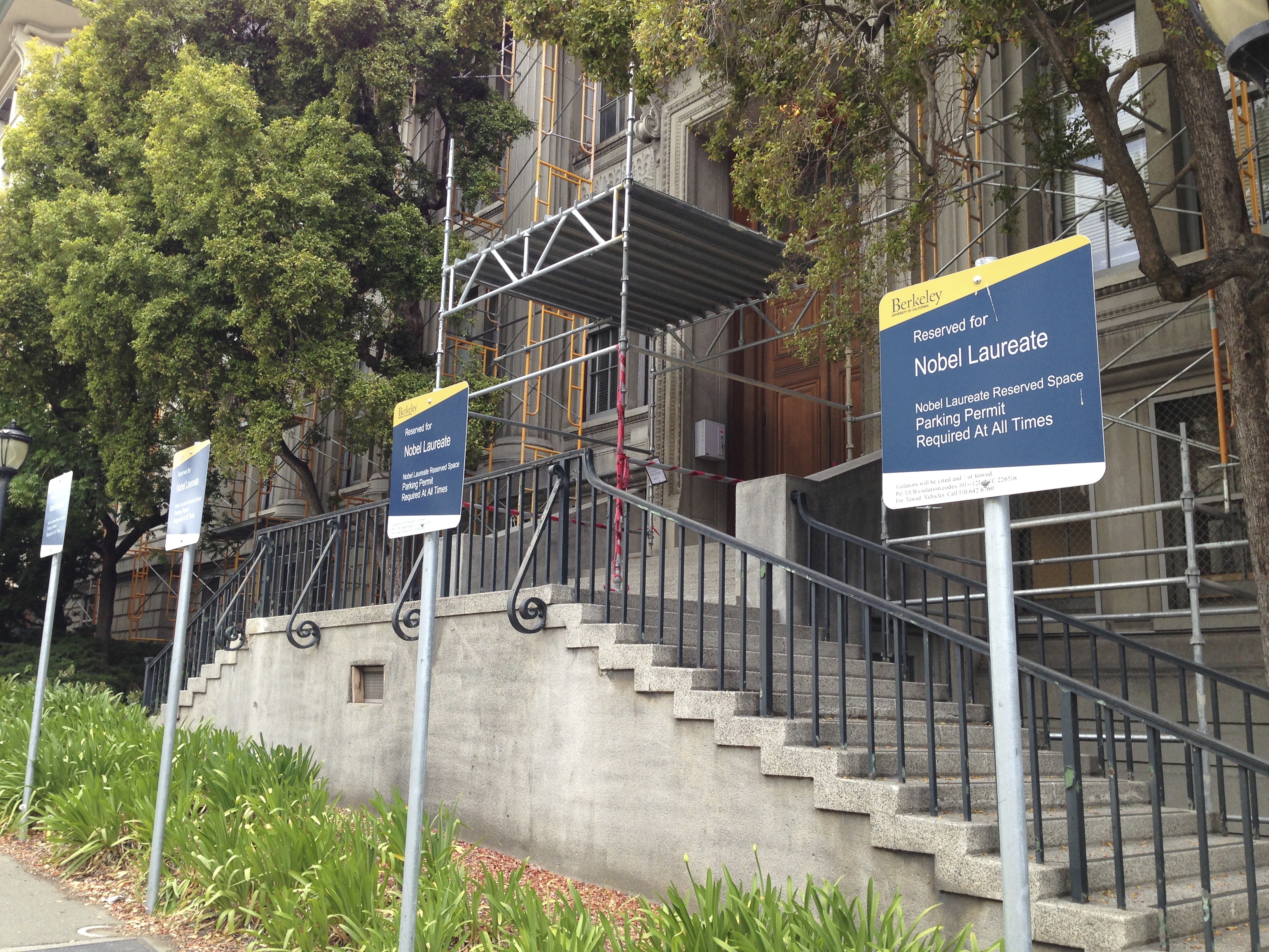 Win a Nobel and Get this Bonus Parking Spot
